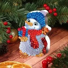 Аппликация пайетками для детей на новый год