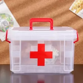 Аптечка, 241713 см, пластик, прозрачная