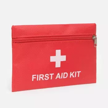 Косметичка-аптечка походная на молнии, красная