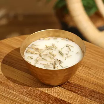 Ароматическая свеча в чаше, 200 г, парафин, lemongrass