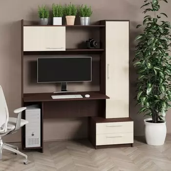 Атмосфера Стол компьютерный Денвер венге/дуб молочный 00-00000684