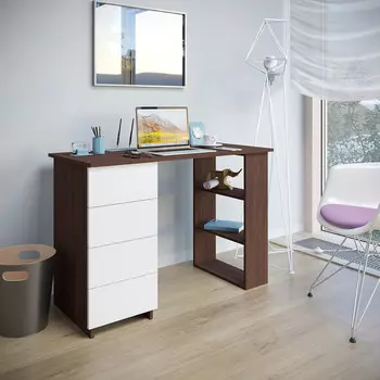 Атмосфера Стол СП-05 венге/белый 00-00017649