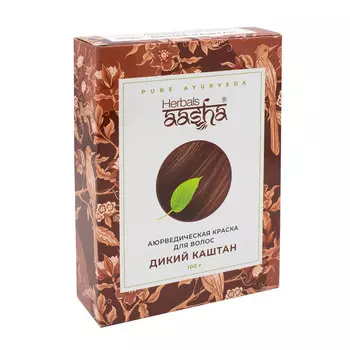Аюрведическая краска для волос Дикий каштан 100г