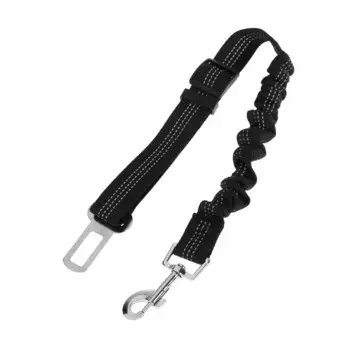 Автомобильный поводок torso, 50-75 см, черный, крепление в ремень безопасности