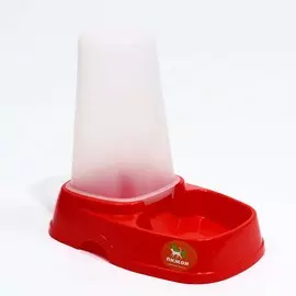 Автопоилка/автокормушка с мерным делением, 1.3 л, красная