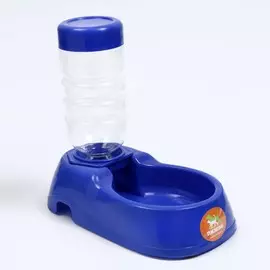 Автопоилка малая со съемной бутылкой, 260 мл, синяя