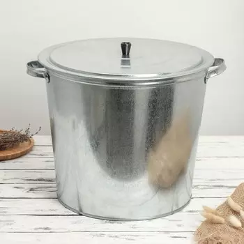 Бак для белья оцинкованный, 32 л, без решетки, гост