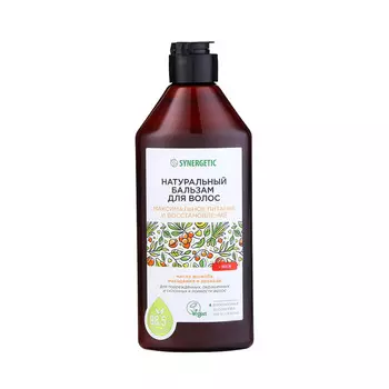 Бальзам натуральный для волос synergetic максимальное питание и восстановление, 400 мл