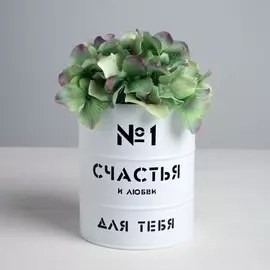 Банка-бочка, белая