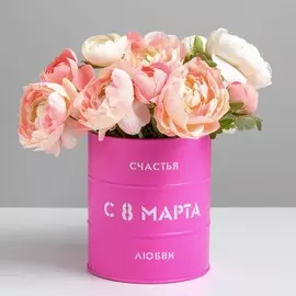 Банка-бочка, розовая