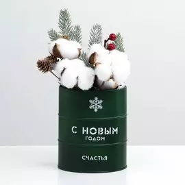 Банка-бочка, зеленая