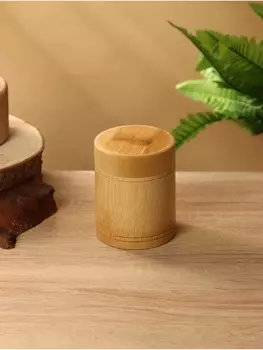 Банка для чая, 11 см ( +/- 2 см), бамбук