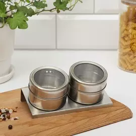 Банка для хранения на магнитной ленте 2 шт., 14 х 5 см