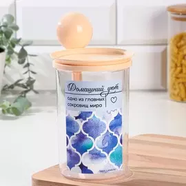 Банка для хранения с ложкой