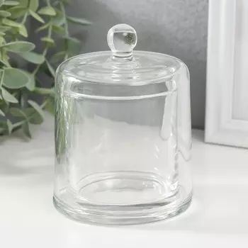 Банка для свечей стекло с крышкой