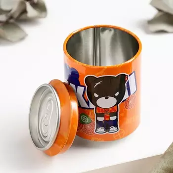 Баночка для хранения медиаторов оранжевая 5,1 х 7,2 см