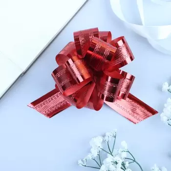 Бант - шар no3.2 полоса, красный