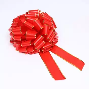 Бант-шар подарочный №7, красный