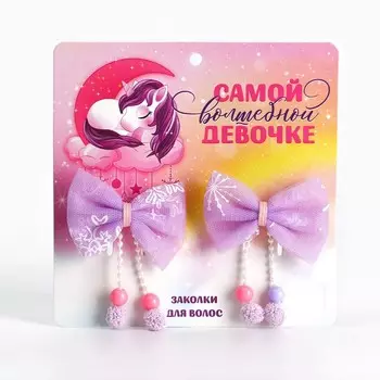 Бантики заколки новогодние