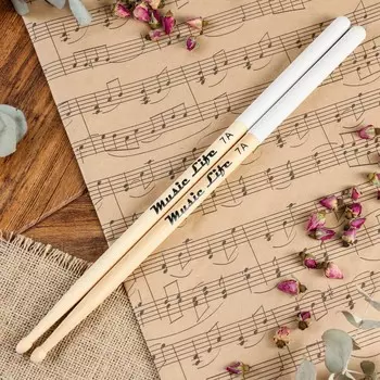 Барабанные палочки music life, 7 а, клен, белые