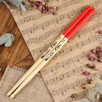 Барабанные палочки music life, 7 а, клен, красные