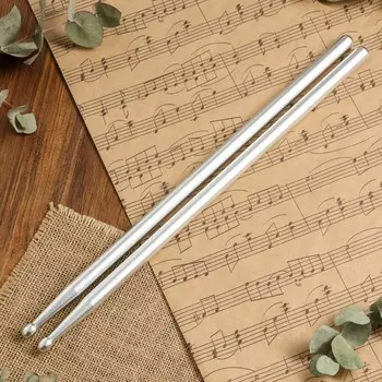 Барабанные палочки music life, алюминиевые, серые