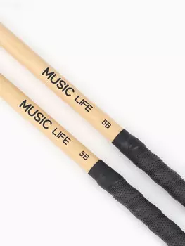 Барабанные палочки music life fht-bk, противоскользящая, клен