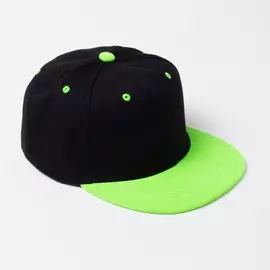 Бейсболка с прямым козырьком для мальчика minaku, размер 54, цвет черный/зеленый