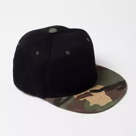 Бейсболка с прямым козырьком для мальчика minaku, размер 54, цвет черный/хаки