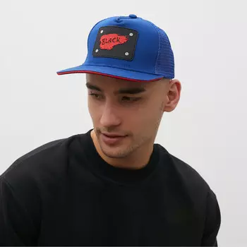 Бейсболка мужская с нашивкой minaku, размер 56-58, синяя