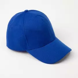Бейсболка однотонная minaku, размер 58, цвет синий