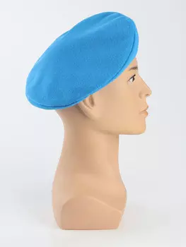 Берет военного, цвет голубой