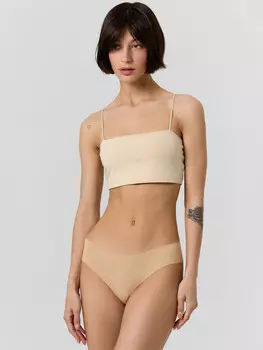 Бесшовные слип-бикини в бежевом цвете