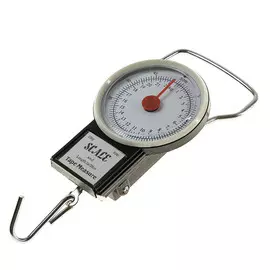 Безмен luazon, механический, до 22 кг, цена деления 250 г, черный