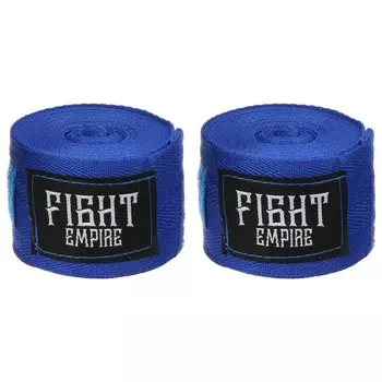 Бинт боксерский fight empire 4 м, цвет синий