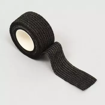 Бинт самофиксирующийся, 2,5 см, макс. растяжимость 4,5 м, черный