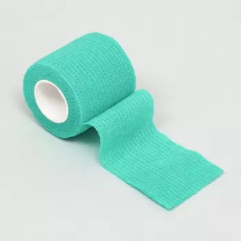 Бинт самофиксирующийся, 5 см, макс. растяжимость 4,5 м, зеленый