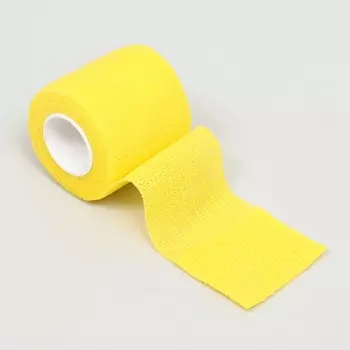 Бинт самофиксирующийся, 5 см, макс. растяжимость 4,5 м, желтый