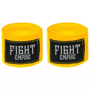 Бинты боксерские fight empire, 3 метра, пара, желтые