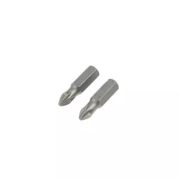 Биты тундра, намагниченные, сталь crv, ph2 х 25 мм, 2 шт.