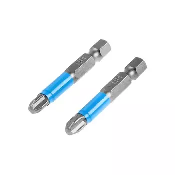 Биты тундра, намагниченные, сталь crv, ph3 х 50 мм, 2 шт.