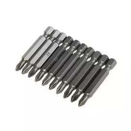Биты tundra, намагниченные, сталь s2, ph1 х 50 мм, 10 шт.