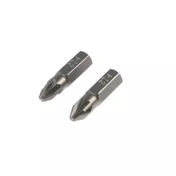 Биты тундра, намагниченные, сталь s2, pz2 х 25 мм, 2 шт.