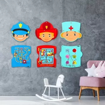 Бизиборд из составных частей