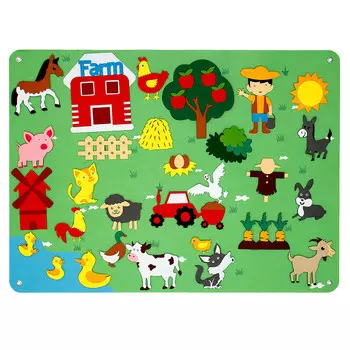 Бизиборд на стену из фетра