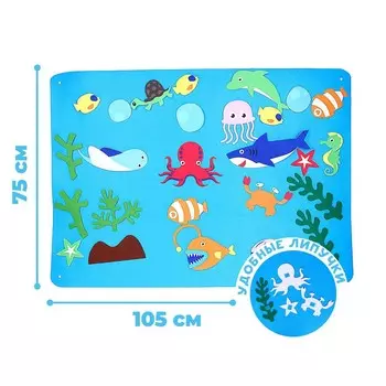 Бизиборд на стену из фетра