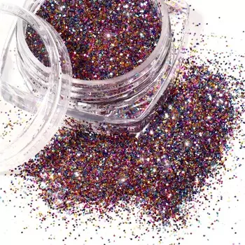 Блестки для декора, мелкие, разноцветные