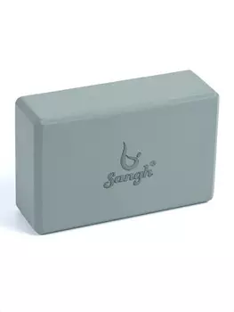 Блок для йоги 23157.5 см, вес 120 г, серый