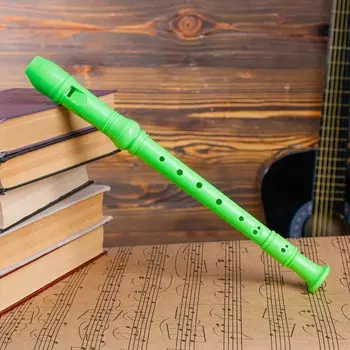 Блокфлейта music life, 8 отверстий, немецкая система, сопрано, зеленая