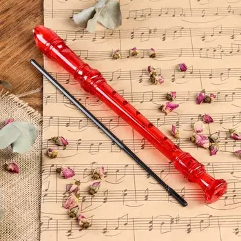 Блокфлейта music life, 8 отверстий, немецкая система, красная